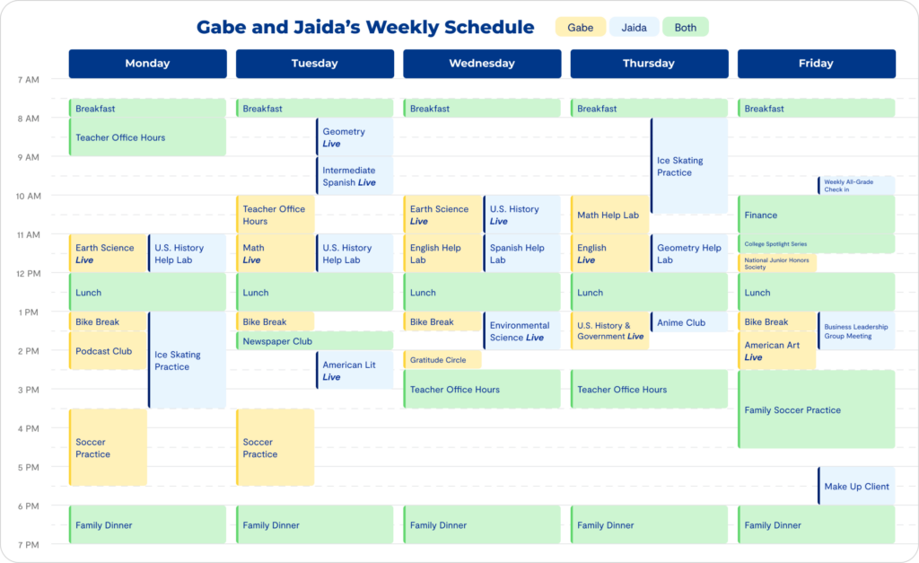 Gabe and Jaida image 4 (name Weekly Calendar 2X)